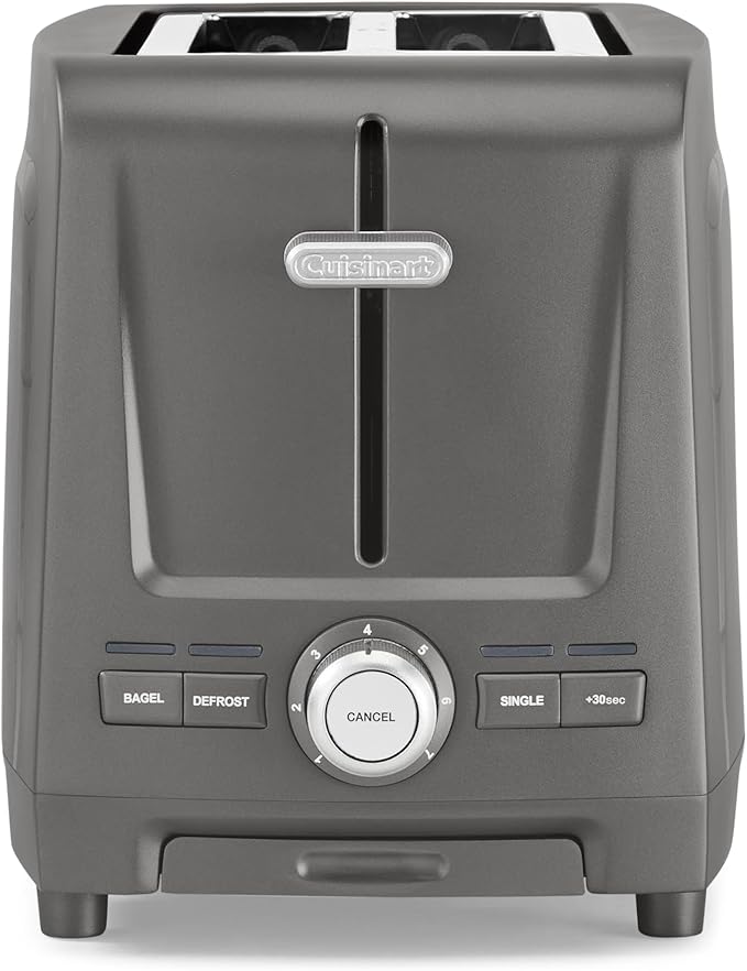 Cuisinart Core Collection 2-Slice Toaster | Extra-Long Slots for Artisan Bread | Bagel Setting |High-Lift Quickview™ | Single Slice & Defrost Functions | +30sec Toast Boost |Removable Crumb Tray