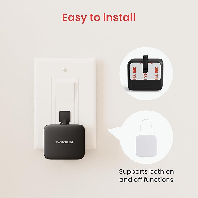 SwitchBot, smart switch button with timer app controlled wifi switch DIY tools (with a Hub compatible with Alexa, Google Home, IFTTT)