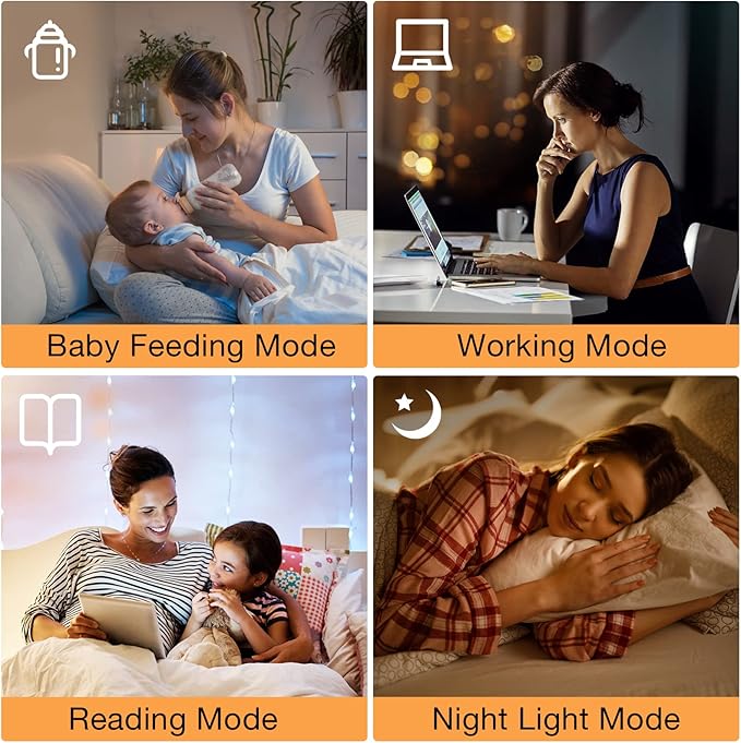 Ambimall 64'' Floor Lamps for Living Room with Remote Control and Stepless Dimmable Colors Temperature & Brightness, 9W Bulb Included(Black Lampshade & Black Pole)