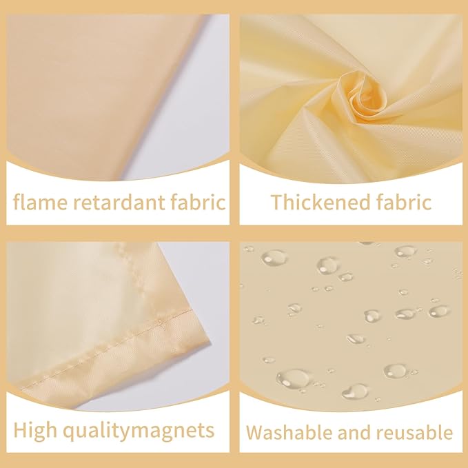 Torixqi 8 Pcs Fluorescent Light Covers for Ceiling Lights Classroom, Magnetic Light Filters, Fluorescent Light Diffuser Covers for Office, Hospitals, Home 4 x 2 Feet (warm yellow)