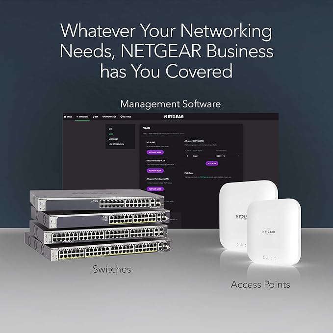 NETGEAR 16-Port Gigabit Ethernet Unmanaged Network Switch (GS316v3) – Plug-and-Play, Fanless Silent Metal Housing, Desktop or Wall Mount, with 802.1p QoS & 9K Jumbo Frame Support