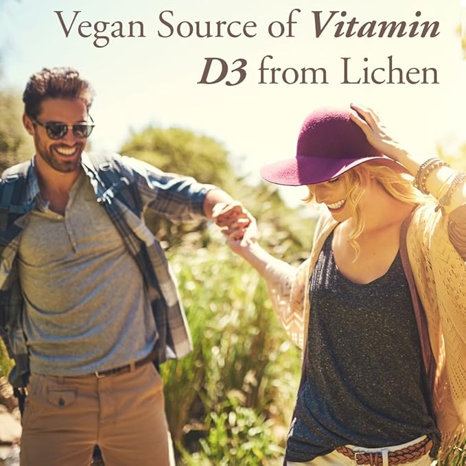 Garden of Life Organics Vitamine D3 Végétalienne Mâchable - Framboise Citron, 2 000 UI (50 µg) Vitamine D3 Alimentaire Complète issue du Lichen Plus Mélange de Superaliments & Champignons, Sans Gluten, 30 Comprimés à Croquer