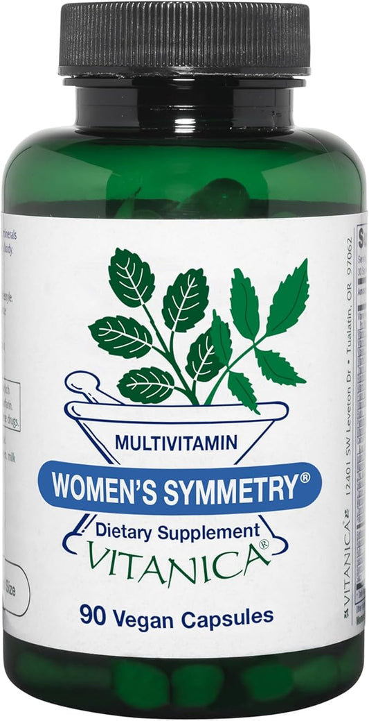 Vitanica Women's Symmetry, Multivitamines et minéraux à haute dose, Vegan/Végétarien, 90 gélules