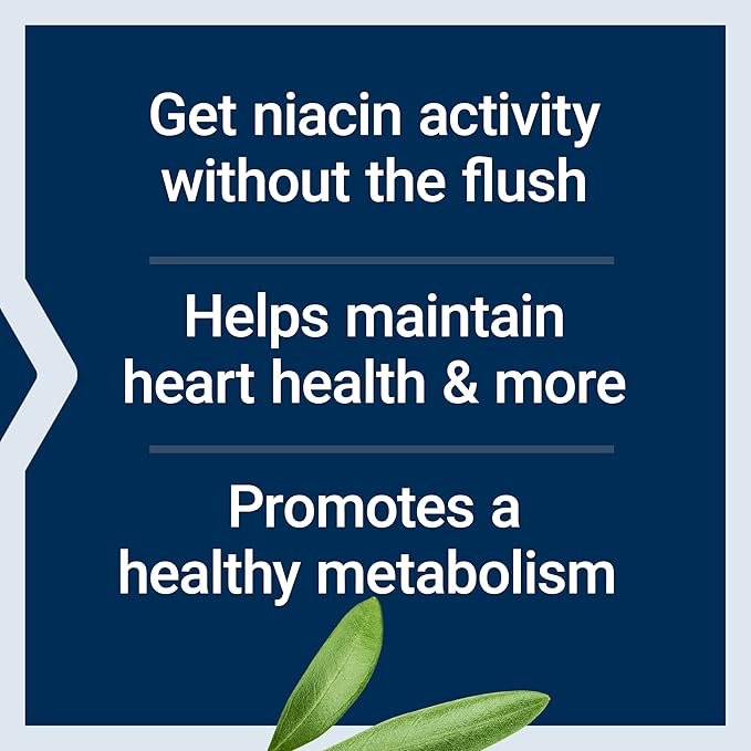 Life Extension Niacine sans rougissement, B3 pour la santé cardiaque, le cholestérol et l'énergie, sans OGM, sans gluten, 100 gélules (lot de 2)