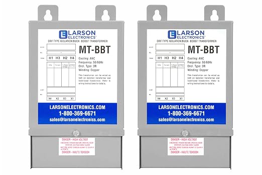3 Phase Buck and Boost Transformer - 208V Primary - 240V Secondary - 31.3, 46.9 or 62.5 Amps on Secondary - 50/60Hz