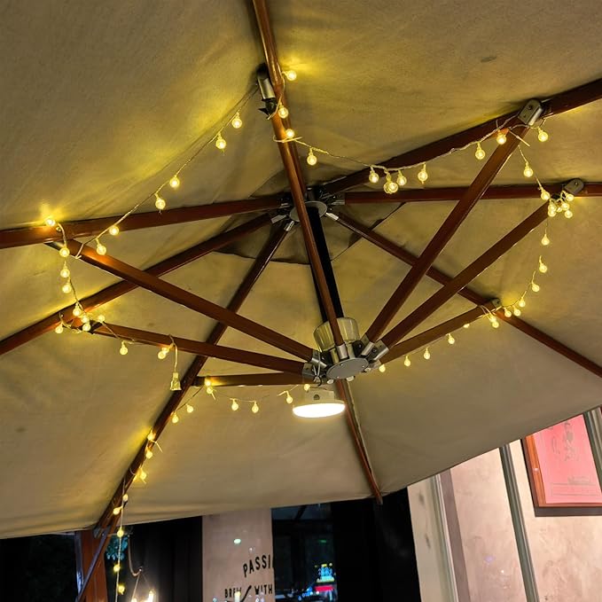 GTSYDING Bubble Globe String Lights USB Powered, 19.6 FT 40 LEDs 8 Modes Waterproof Hanging Crystal Ball Fairy Lights Remote for Indoor Bedroom Patio Party Decorations, Warm White