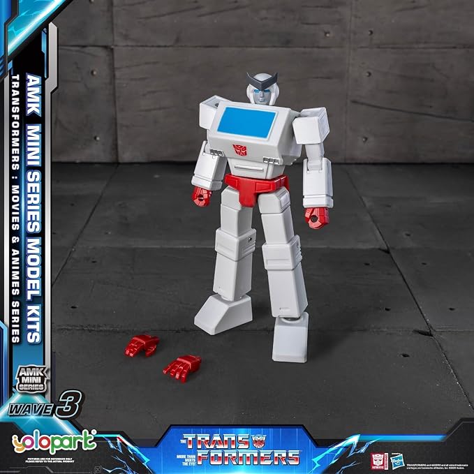 YOLOPARK Transformers Toys 6+1 Pack,AMK MINI WAVE3 Series 4.7" Highly Articulated TF3 Optimus Prime and Megatron,IDW Orion Pax and Bumblebee,G1 Ironhide Rachet Action Figures for Ages 8+,No Converting