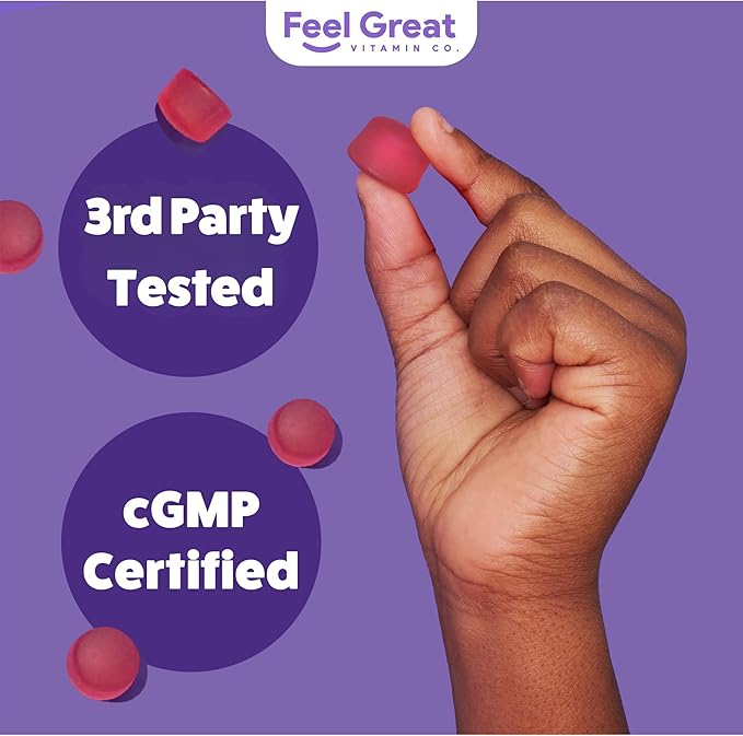 Gummies de fibres Feel Great Vitamin Company pour enfants pour le soutien digestif | Soulagement de la constipation chez les enfants | Gummies de fibres à mâcher au goût fruité | Compléments végétariens | Pour 60 jours