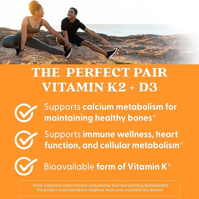 Doctors Best Vitamine K2 MK-7 et D3 naturelles, soutient les tissus, les artères et la santé des os, sans OGM, sans gluten, sans soja, végétarien 60 gélules végétales