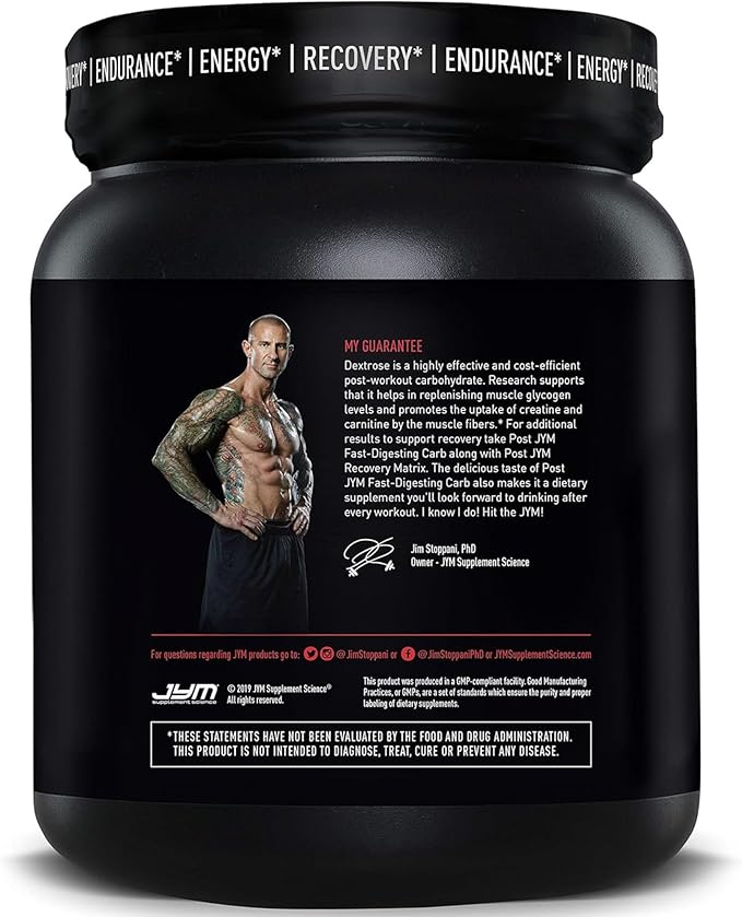 Post JYM Carb Fast Digesting Post Workout Recovery Powder