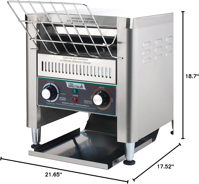 Winco ECT-700 Commercial Conveyor Toaster, 700 Slices/Hour