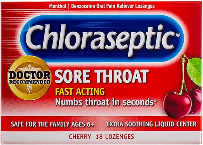 Vitafusion Vitamines Gélifiées D3, 150 Unités & Pastilles pour la Gorge Chloraseptic Cerise, 18 Unités Lot