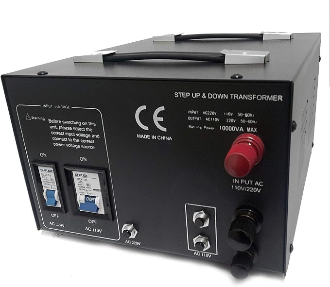 LiteFuze 10,000 Watt Heavy Duty Voltage Converter Transformer - Step Down 240/220/120/110 - Needs to be Hardwired by a Electricain - LT-10,000