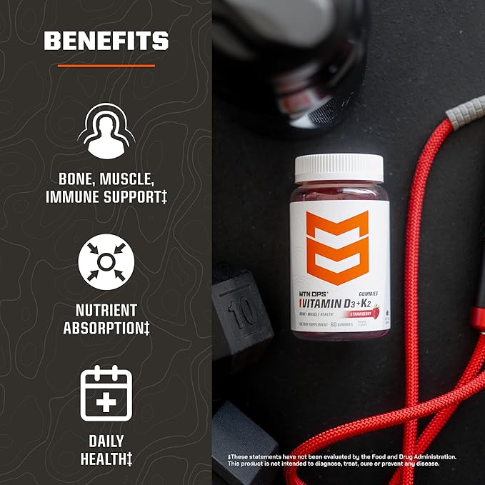 MTN OPS Vitamin D3 + K2 & Slumber Gummies Bundle