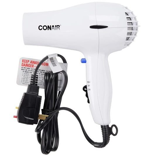 Hairdryer,Handheld,White,1600 Watts