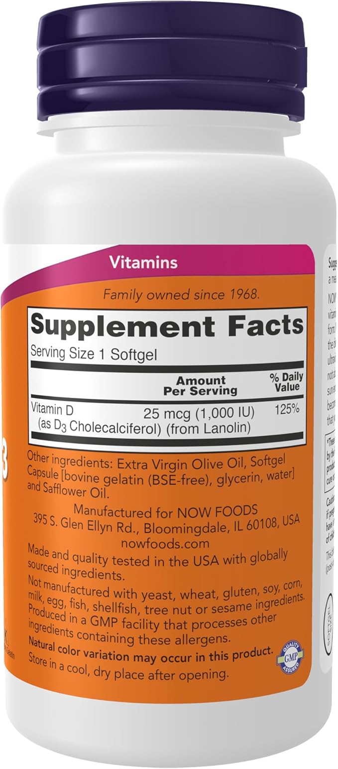 Now Vitamin D-3 1000 IU