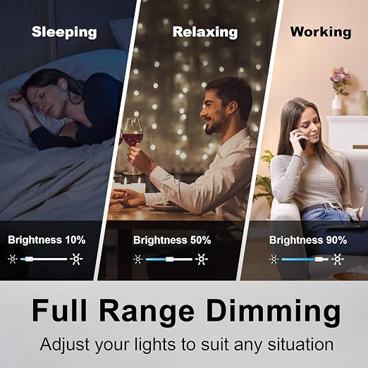 BESTTEN 10 Pack Super Slim Digital Dimmer Light Switch, Quiet Rocker, Max 300W LED, CFL, 600W Halogen, Single Pole or 3 Way Dimmable Switch, Screwless Wallplate Included, ETL Listed, White