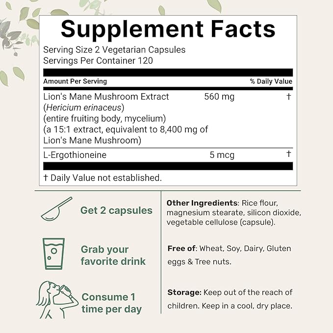 Micro Ingredients Vitamine D3 10 000 UI + K2 200 µg Gélules molles d'huile de coco & Supplément Crinière de Lion 240 gélules végétales Lot de 2 | Vitamines essentielles du soleil | Antioxydants aux champignons superaliments avec L-