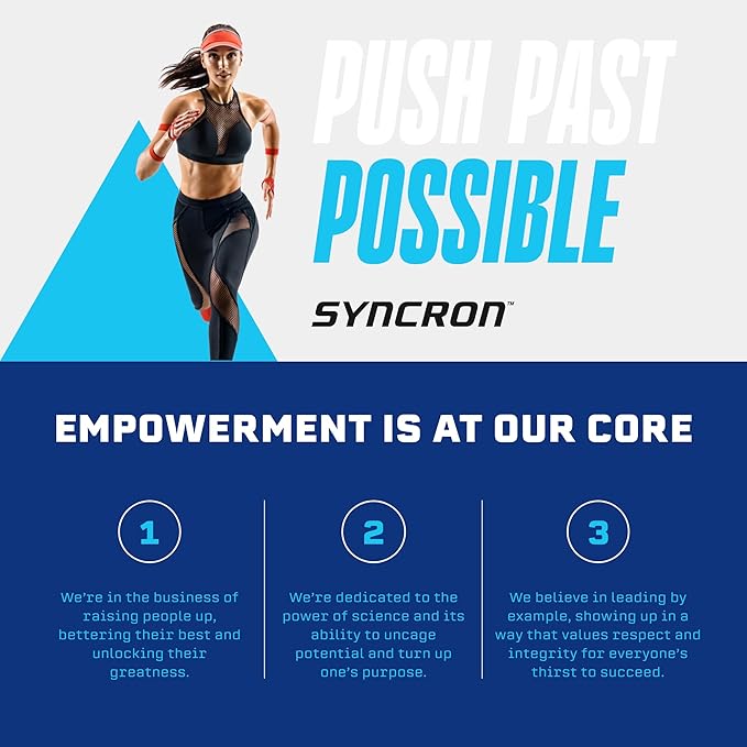 Syncron Post Workout Sports Drink Backed by Shohei Ohtani, Sugar Free Electrolyte Hydration, Taurine, L Arginine, BCAAs for Athletes, Watermelon Kiwi & Grapefruit Flavors, Variety 6 Pack, 16 oz