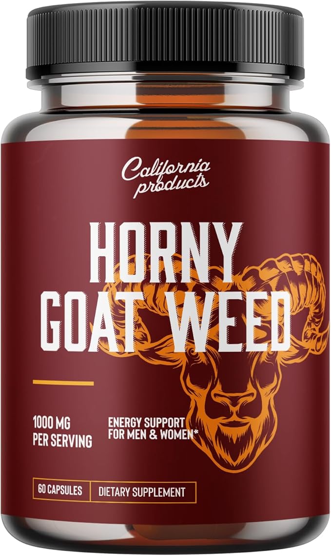 Horny Goat Weed Complex - Male Enhancement Pills and Natural Testosterone Booster for Men Male Performance Pre Workout Supplements Muscle Growth