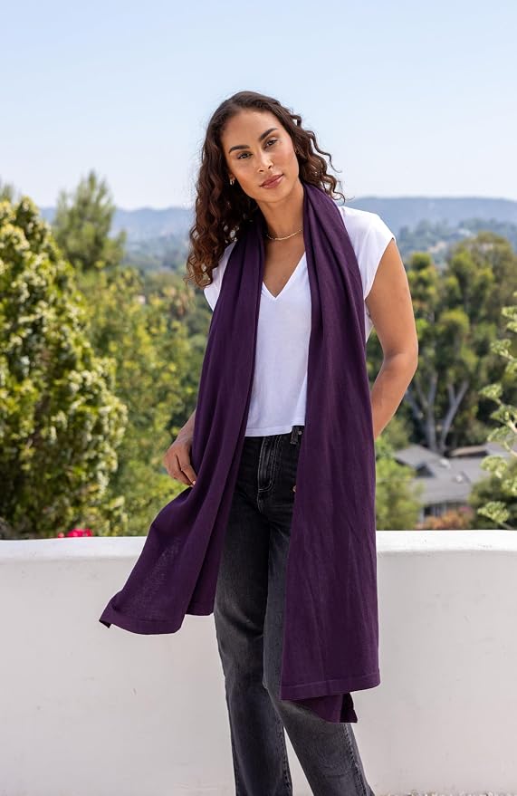 zestt Dreamsoft Travel Scarf, Wrap and Shawl for Women, Organic Cotton