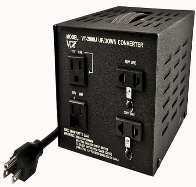 VCT VT-2000J - Japanese Step Up/Down Voltage Transformer Converts Japan 100 Volts To 110V OR Vice Versa - 2000 Watt