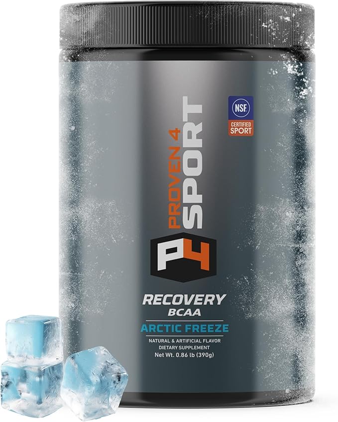BCAA Recovery Powder – NSF Certified for Sport – 5g Branched Chain Amino Acids 2:1:1, Electrolytes, Glutamine & Citrulline Malate - Caffeine-Free Post-Workout - 30 Svgs (Arctic Freeze)