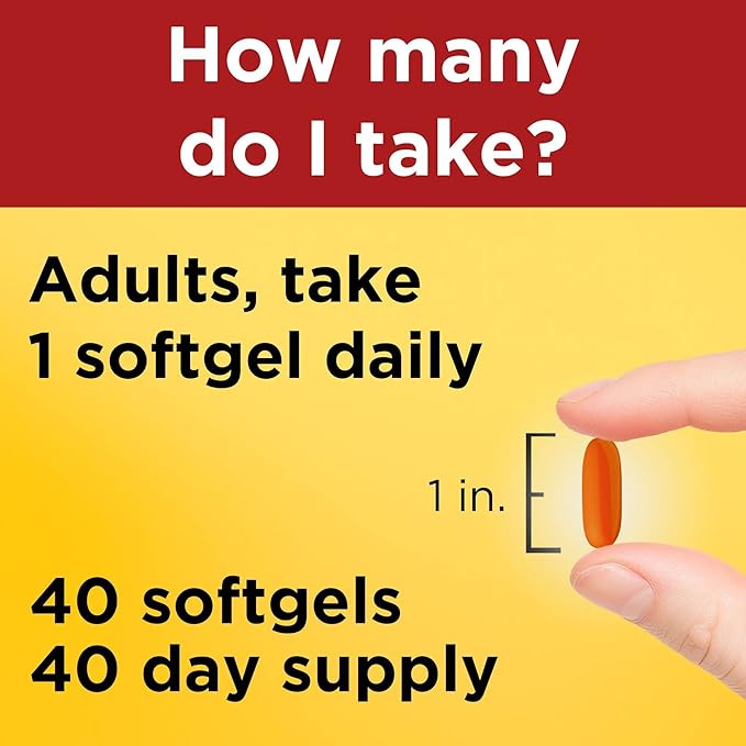 Nature Made CoQ10 400mg Softgels, Dietary Supplement for Heart Health Support, 40 Day Supply, 40 Count, (Pack of 2)
