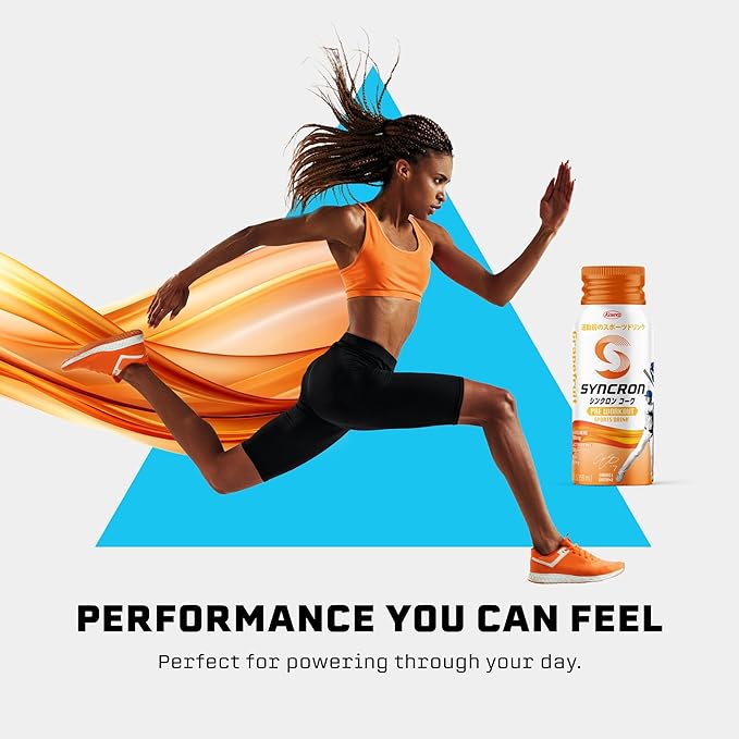 Syncron Pre Workout Sports Drink Backed by Shohei Ohtani, Aluminum Bottle, No Sugar & Caffeine Free Pre Workout Drink with L-Arginine, L-Citrulline & BCAAs for Training, Grapefruit, 6 Pack, 2 oz
