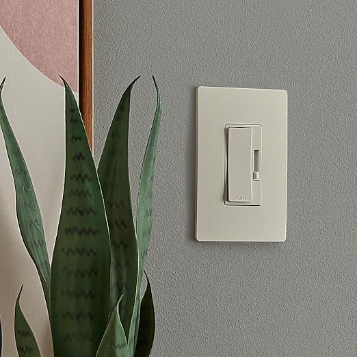 Legrand Radiant 150-Watt Dimmer Light Switch, Single-Pole/3-Way LED Dimmer for Dimmable Lights, RHL153PLA, Light Almong