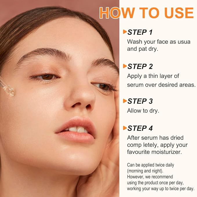 Sérum Premium à 20% de Vitamine C pour le Visage avec Acide Hyaluronique, Rétinol et Acides Aminés - Stimule le Collagène Cutané, Hydrate et Repulpe la Peau, Sérum Anti-Âge et Anti-Rides 60 ml