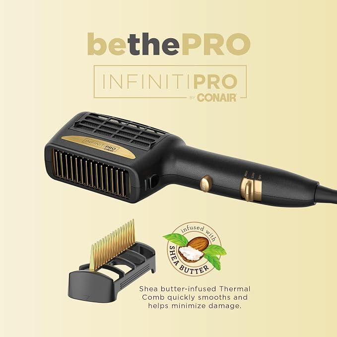 INFINITIPRO BY CONAIR 3-in-1 Styling Hair Dryer,1875W Hair Dryer and 3 Attachments,(Pack of 3)
