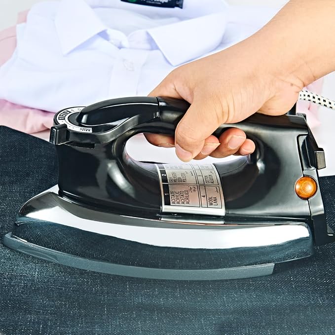 Dry Iron No Steam Heavyweight 9ft Cord Non-Stick (Heavyweight （2.2kg))