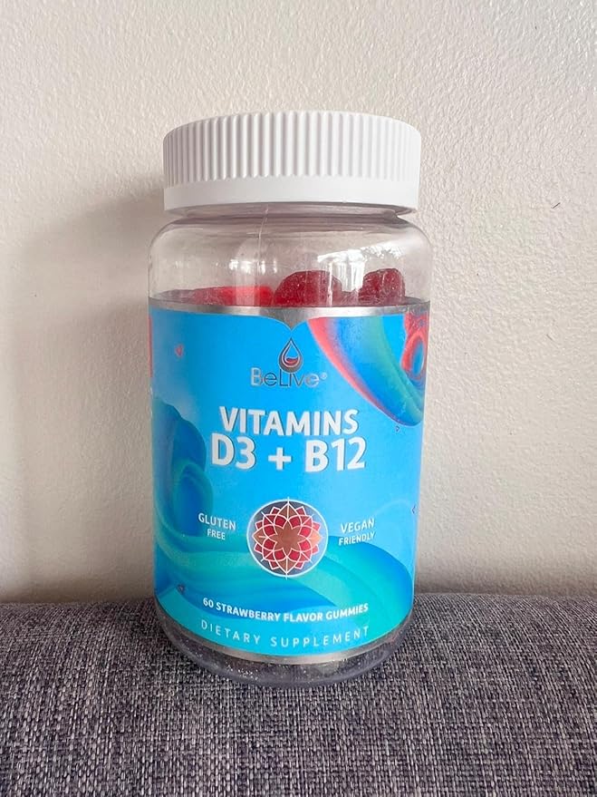 BeLive 鉄分、ビタミンD3、B12バンドル – エネルギー、血中酸素、免疫サポート、骨と筋肉の強化に