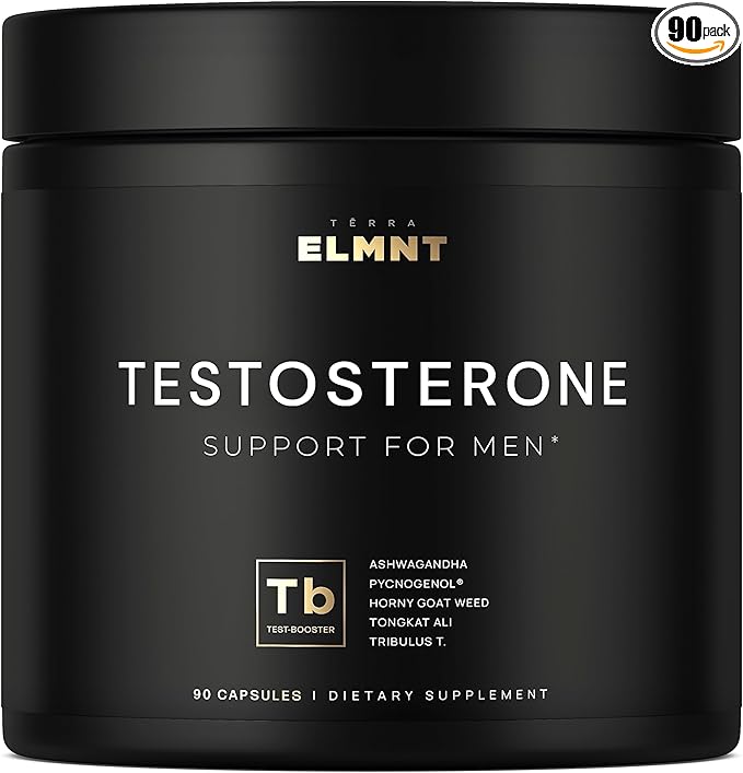 2,015mg Testosterone Booster for Men 8X Strength w. Ashwagandha, Tongkat Ali, Pycnogenol, Tribulus - Total T Testosterone Supplement for Men Male Enhancing Libido Test Booster + Muscle Builder Pills