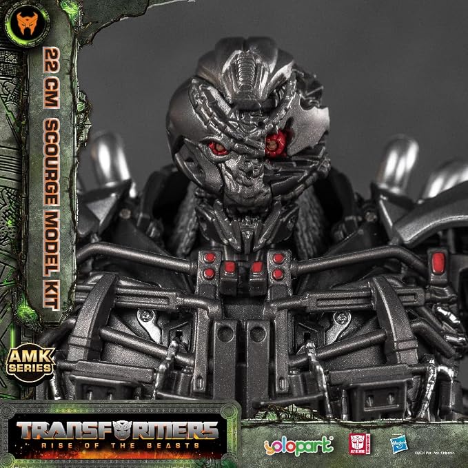 YOLOPARK Scourge Transformer Toys,Transformers Rise of The Beasts Action Figure,Highly Articulated 8.66 Inch No Converting Model Kit,Great Collection Birthday Gifts for Men Women