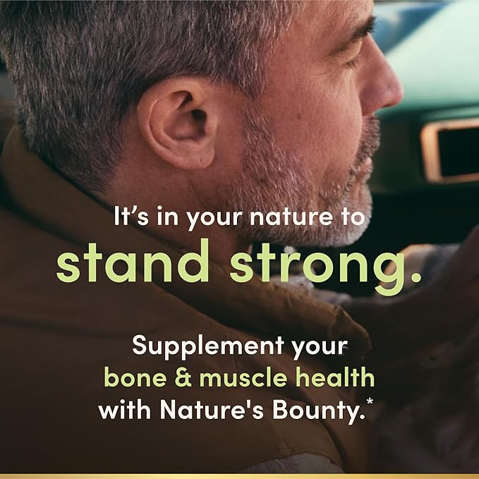 Nature's Bounty Calcium Magnesium & Zinc Caplets, Immune & Bone Health, Daily Supplement, 1000mg Calcium, 400mg Magnesium, 600 IU Vitamin D, Gluten Free, 100 Caplets (Pack of 3)