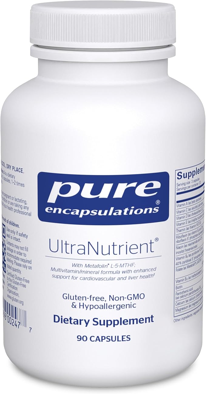 Pure Encapsulations ウルトラニュートリエント - ミネラルとマルチビタミン - 肝臓と心臓の健康をサポート* - 抗酸化物質のサプリメント - ビタミンC、CoQ10などを配合 - グルテンフリー - 90カプセル