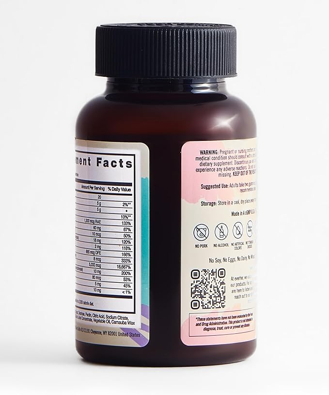 Hair Vitamins | 5000mcg Biotin | Non-GMO, Vegetarian | Promotes & Strengthens Hair | 1-Month Supply