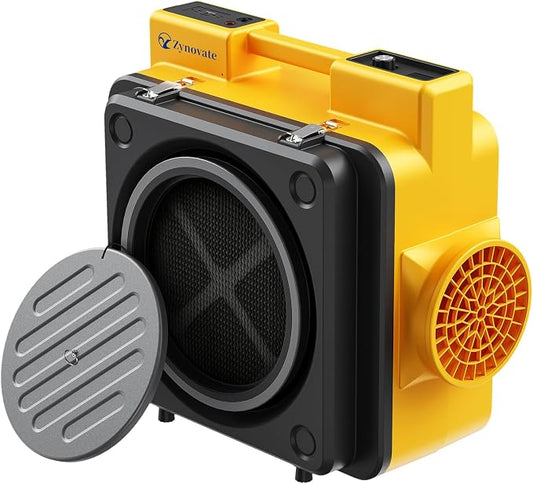 Air Scrubber 800 CFM with 4-Stage Filtration, Stackable Negative Air Machine for Home, Industrial and Commercial Use, Water Damage Restoration Equipment, Airborne Cleaner HEPA Scrubber with 4 Filters