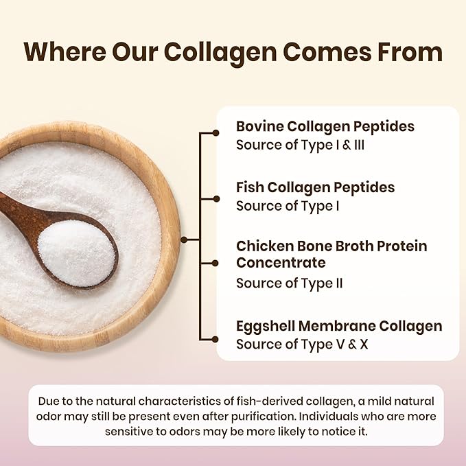 VEV Multi Collagen Peptides Powder, 16 oz (41 Servings) – Type I, II, III, V, X, Hydrolyzed Collagen, Hyaluronic Acid, Biotin, Vitamin C, Supports Skin, Unflavored, Dissolves Easily, Keto-Friendly