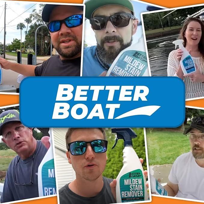Better Boat カビ取り剤 1ガロン 布地、ビニール、タイル、目地用 ボートシート、浴室シャワー、パティオ家具、カーペット、キャンバスのカビ汚れを除去