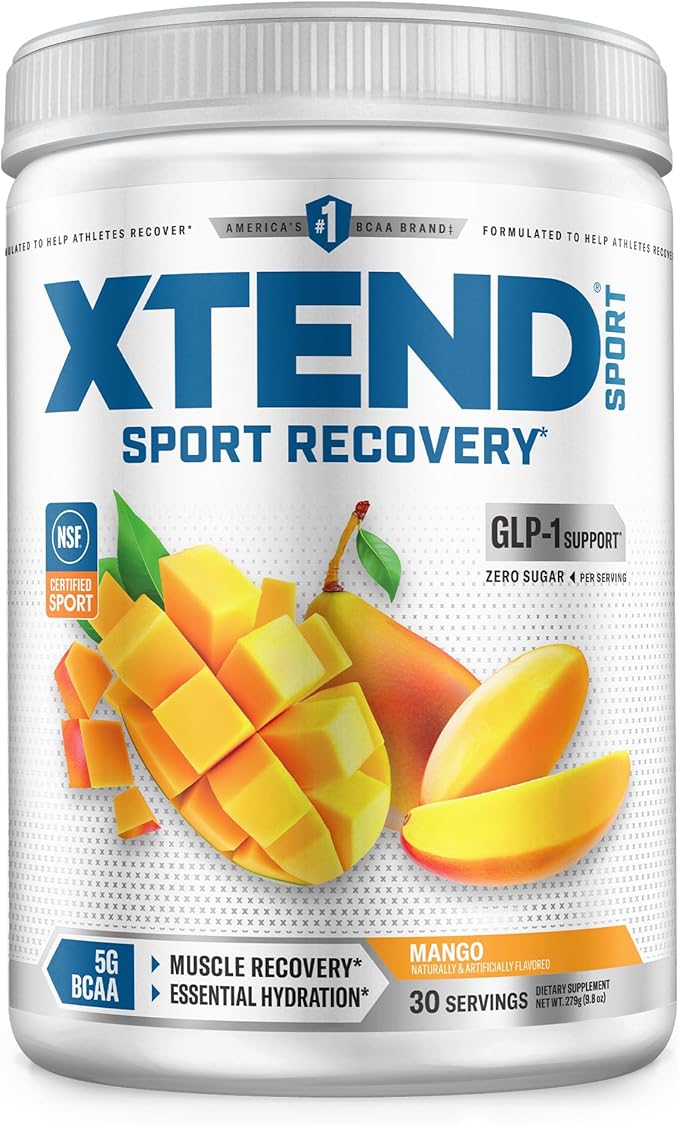 Xtend Sport BCAA Powder Mango - Electrolyte Powder for Recovery & Hydration with Amino Acids - 30 Servings