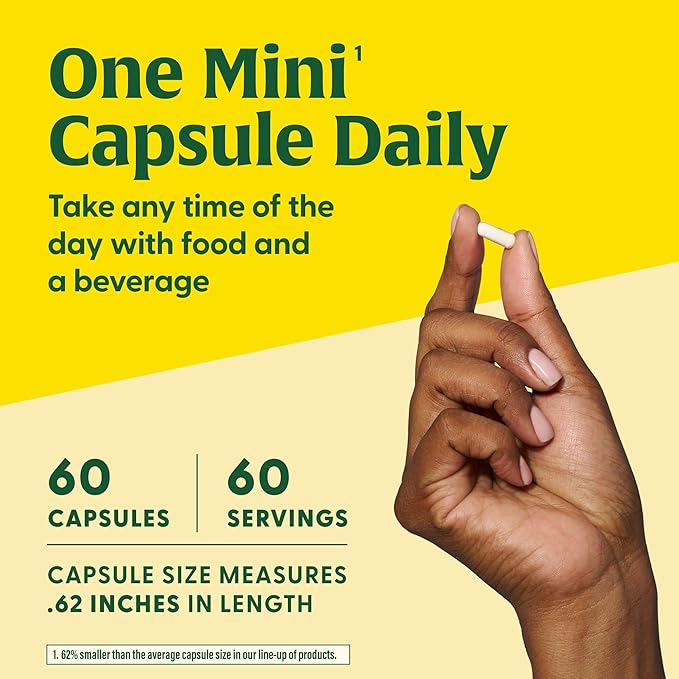 MegaFood Vitamine D3 5000 UI (125 mcg) - Compléments Végétariens avec Vitamine D3 K2 - Soutient les Os, les Dents, les Muscles et la Santé Immunitaire - Certifié Sans OGM - 60 Mini Capsules, 60 Doses (Lot de 2)