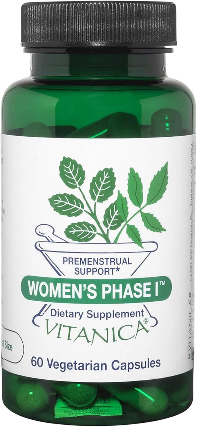 Vitanica Women's Phase I, Soutien prémenstruel, Vegan, 60 gélules