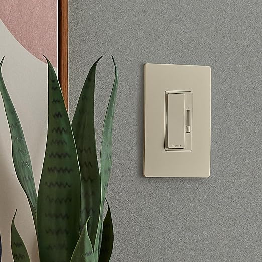 Legrand Radiant 150-Watt Single-Pole/3-Way LED Advanced Dimmer Light Switch, Flicker-Free Dimmer for Dimmable LED Bulbs, Ivory