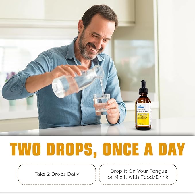 Nivagen Vitamin D2 Liquid Drops 8,000 USP (Ergocalciferol) | 400 IU per Serving | 2 Drops Once Daily | 1,200 Servings, 60ml (2 fl. oz) | Faster Absorption | Bone, Muscle & Immune Support | Made in USA