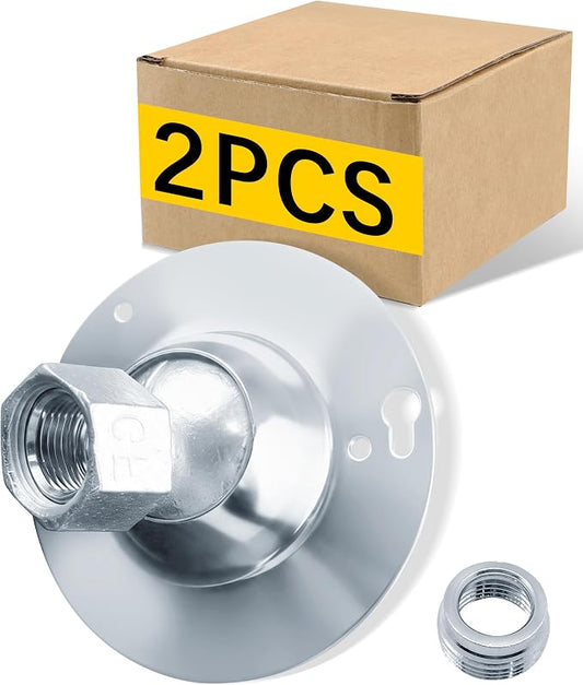 SIHAI 2-Pack 4” Round Swivel Cover, Heavy Duty Pendant Fixture Hanger for Mounting Fixtures on Flat/Sloped Ceilings, Fits 4" Round/Octagon Electrical Box