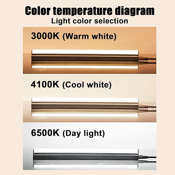 Konideke 10 Pack, F32T8/865 Fluorescent Light Bulb 48 Inch Daylight 32 Watt, T8 Fluorescent Bulb 4 Foot, 2800 Lumens G13 Medium 6500K Bi-Pin Base