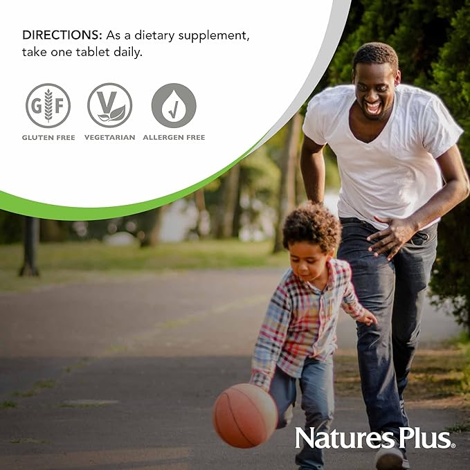 NaturesPlus ビタミンB2 250mg - 60粒 タイムリリース錠 - エネルギー、免疫の健康、髪、肌、爪の輝きをサポート - 抗酸化作用 - ベジタリアン、グルテンフリー - 60回分
